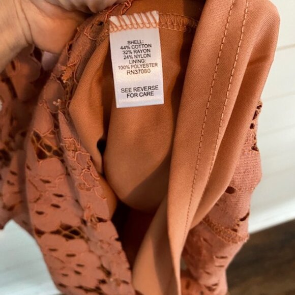 Z1018 CATO BURNT ORANGE COCKTAIL DRESS - Picture 9 of 11